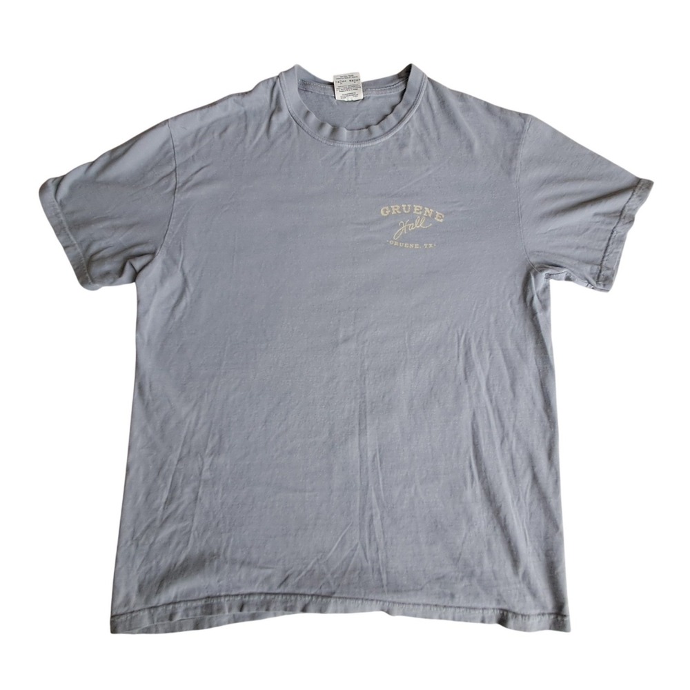 Comfort Colors Gruene Hall Texas Oldest Dance Hall Graphic T-Shirt Mens L Gray